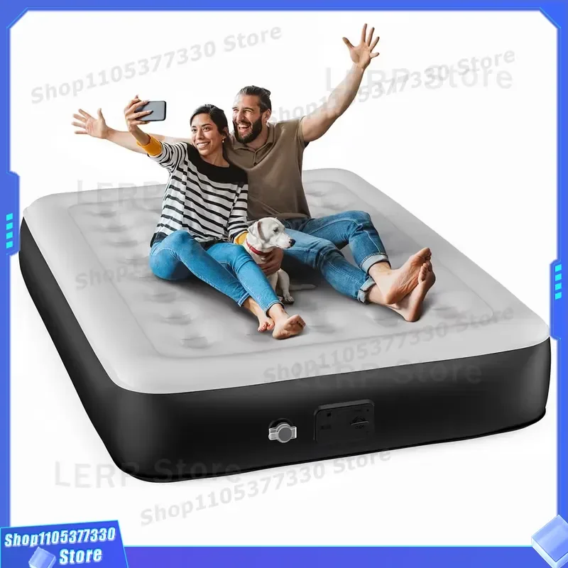 Automatic Self Inflating Air Mattress with Built in Pump 152x203x33cm Double Size Portable Camping Bed for Home Outdoor