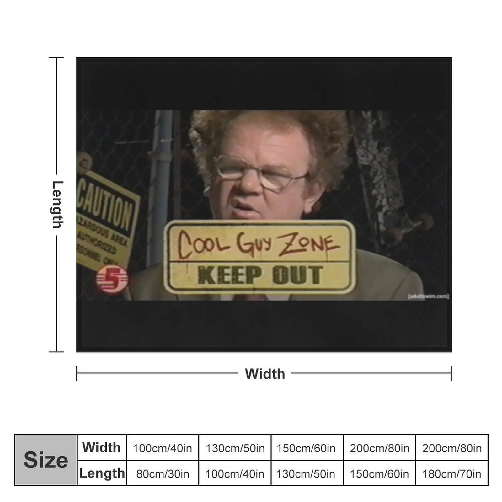 dr steve brule cool guy zone Throw Blanket Blankets For Sofas Plaid on the sofa halloween Camping Blankets