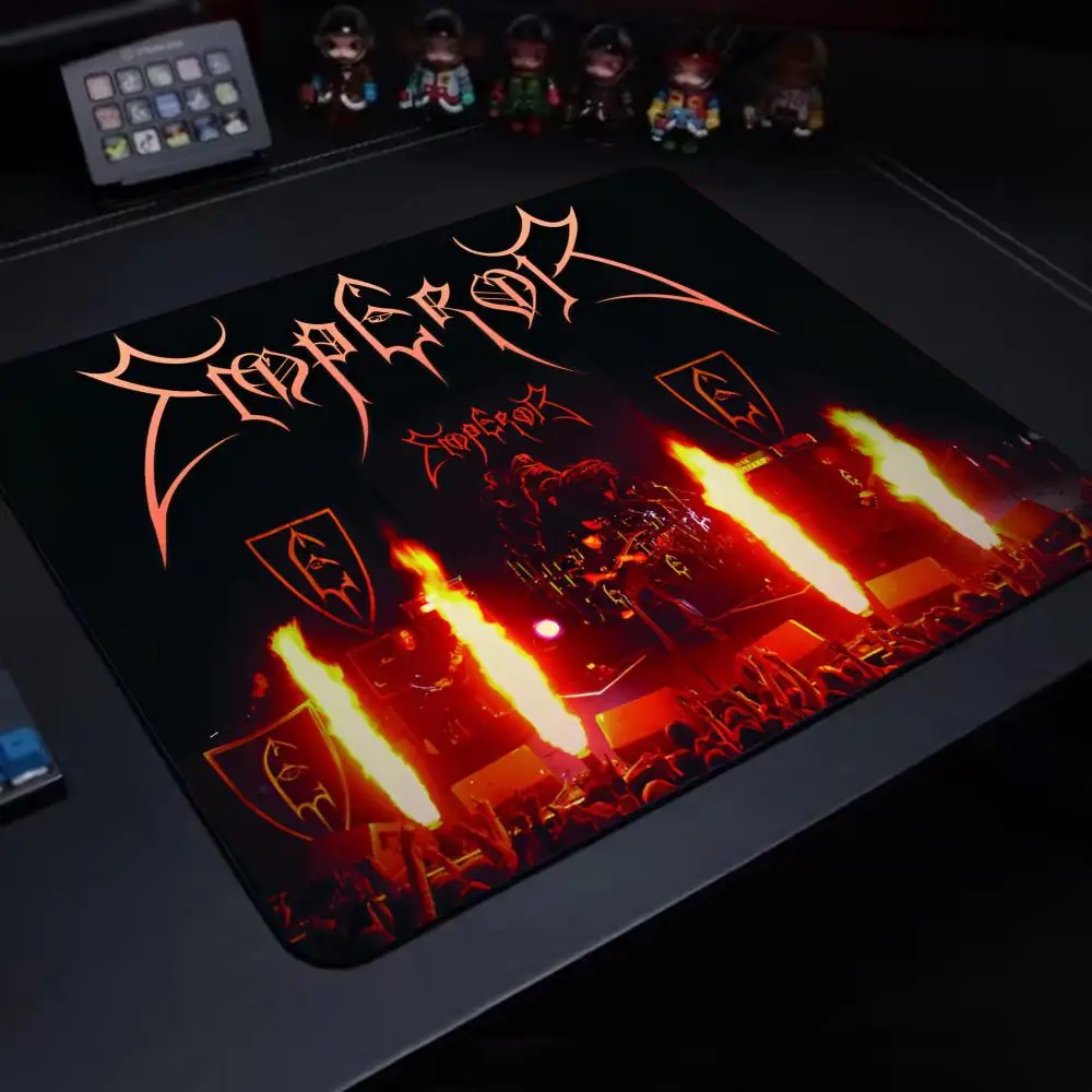 Black Metal E-Emperor Band Mouse Pad Gaming Laptops Mousepad Gamer Carpet Keyboard Mat Desk Protector Anime Cartoon Mouse Pads