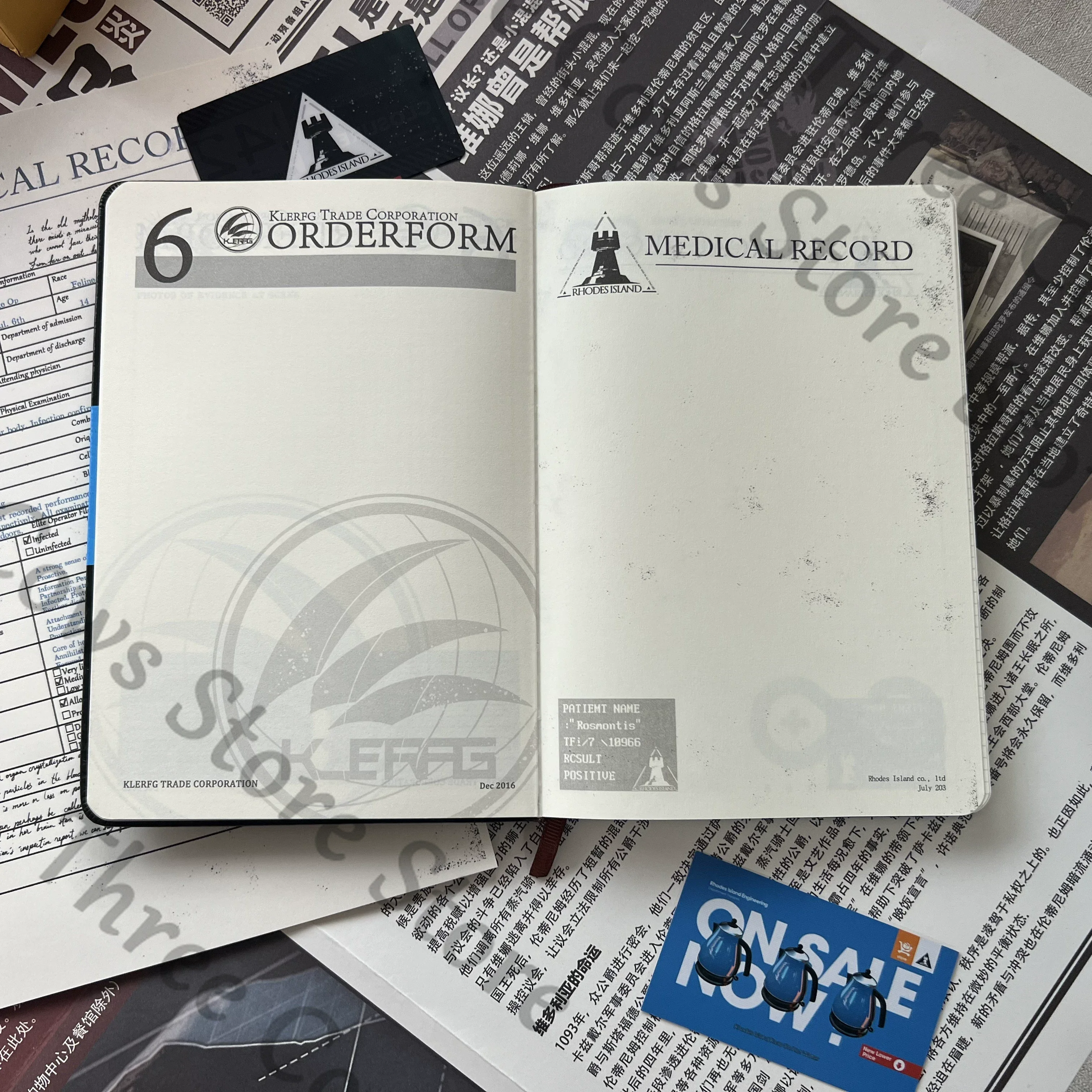 Anime Arknights Rhodes Island - Cosplay Prop Book ulasan dan harga