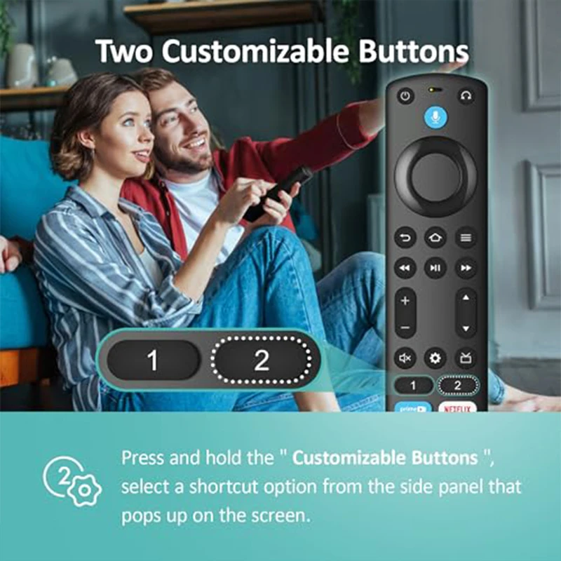 Replacement Voice Remote Control fit for Fire TV Stick TVs Cube Smart TVs Stick 4K Max Remote Control with Voice Function view 5