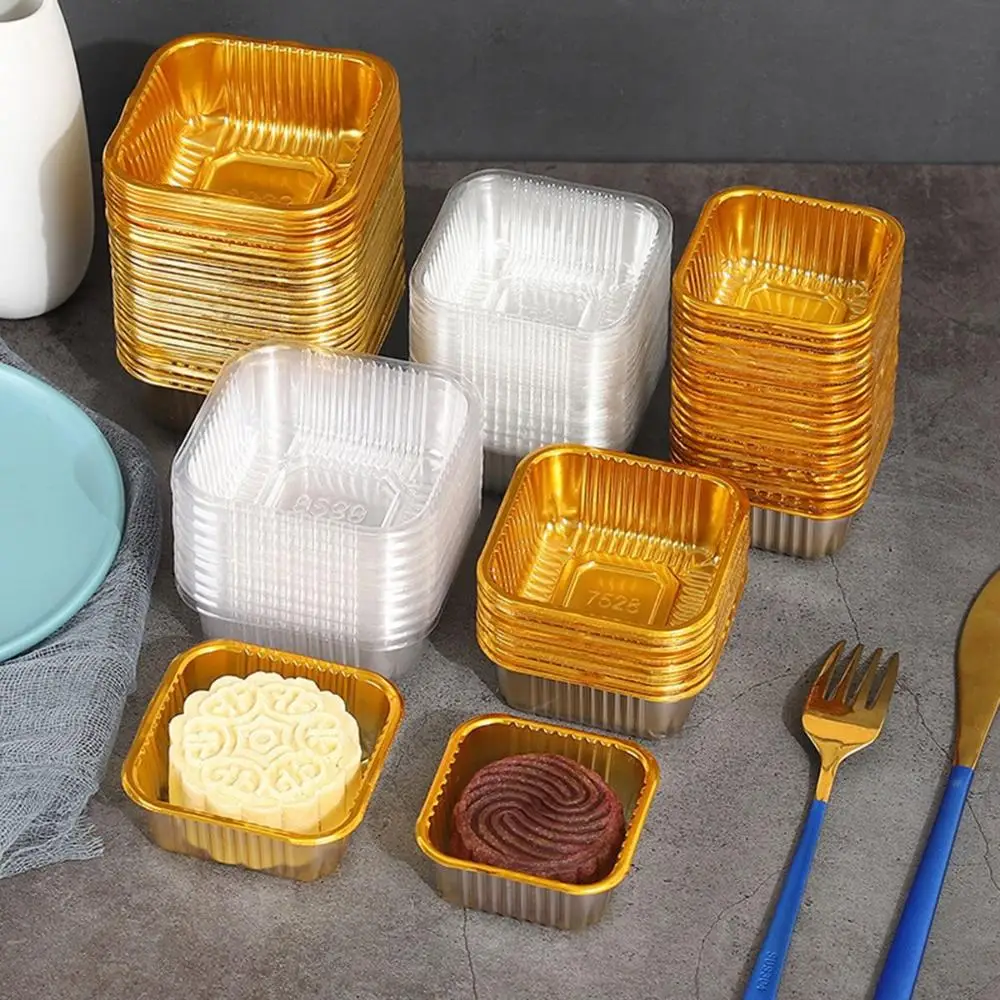 

Pie Disposable Individual Plastic Mousse Container Mooncake Tray Packaging Box Cake Holder