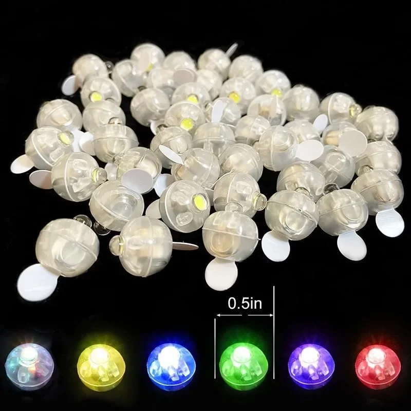 50-10Pcs Tumbler Small Round Ball Light Balloon LED Flash Luminous Lamps Lantern Light for Wedding Party Birthday Decoration image 6