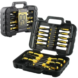 Magnetic Screwdriver Set 58Pc,  Cr-v Steel,Includes Slotted/Phillips/Torx Screwdriver,Replaceable Screwdriver Bits With Tool Box