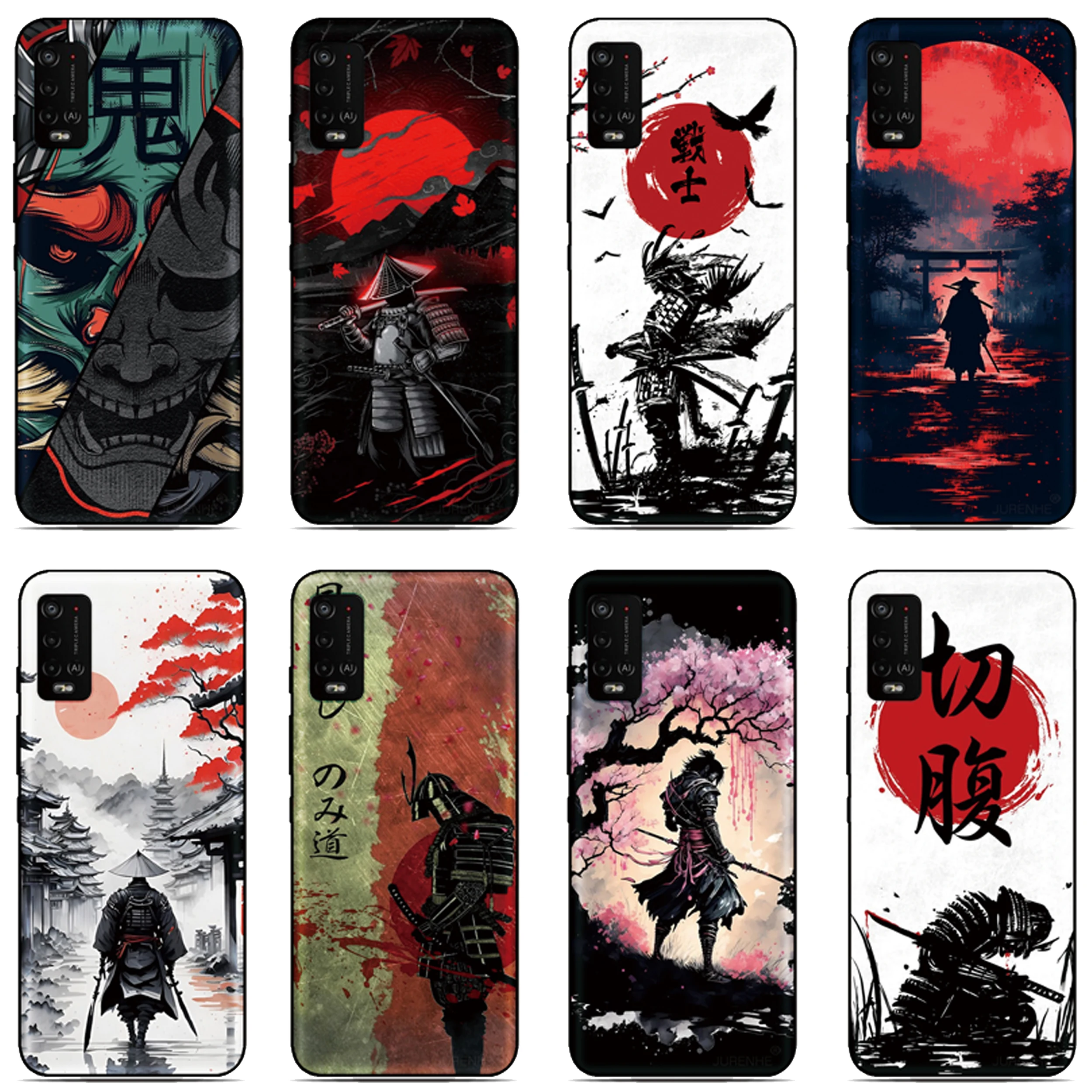 Japan Samurai Case For Cubot A40 X100 A20 A10 Max 5 3 P80 P50 X70 X50 Note 60 50 21 Nothing CMF Phone 1 2 Pro 2a 3a Lite Cover