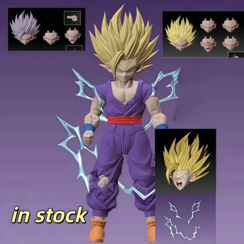 Hm & Air Studio Dragon Ball Super Son Gohan Ssj2 cabeza esculpida figura de acción figura de Anime regalos coleccionables juguetes HA006 HA007