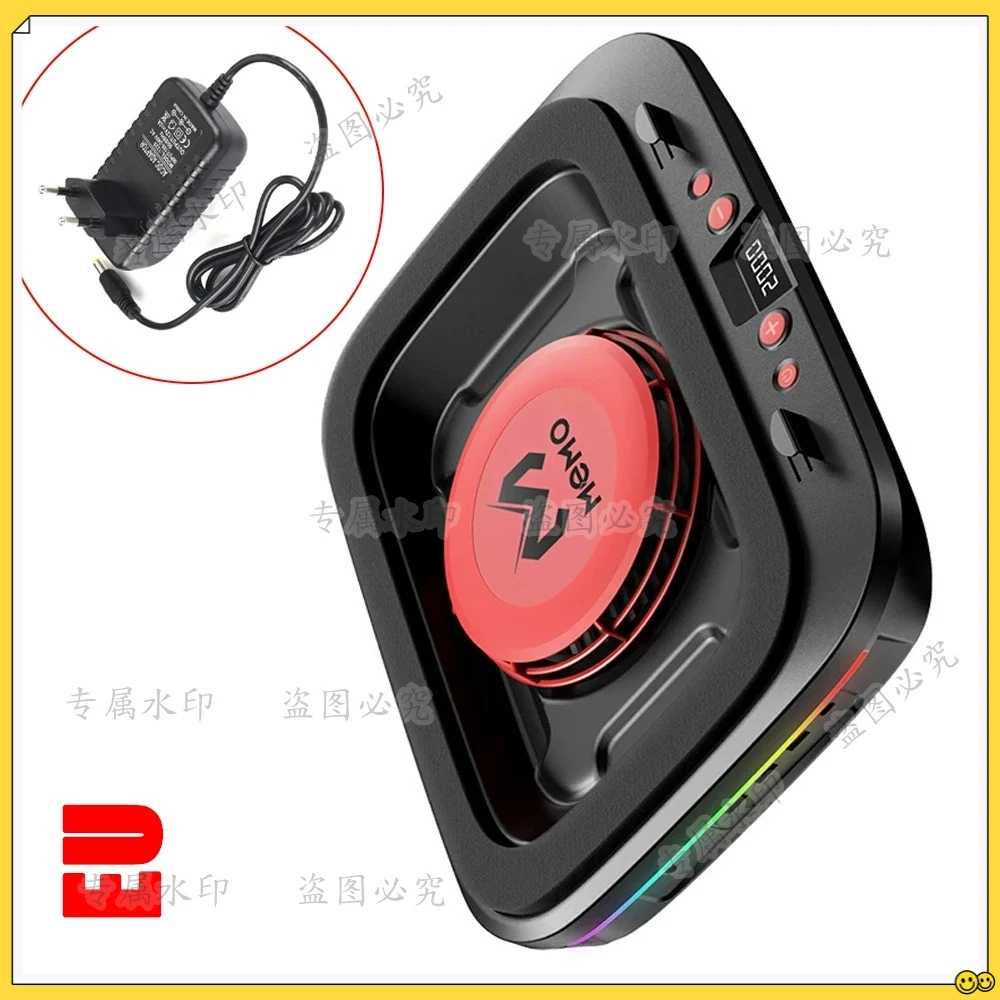 

forEswirepro FL08 Strong Air Cooling Stand Base Bracket Pad Powerful Fan Pressure Gaming Laptop Cooler with 12V Power Supply