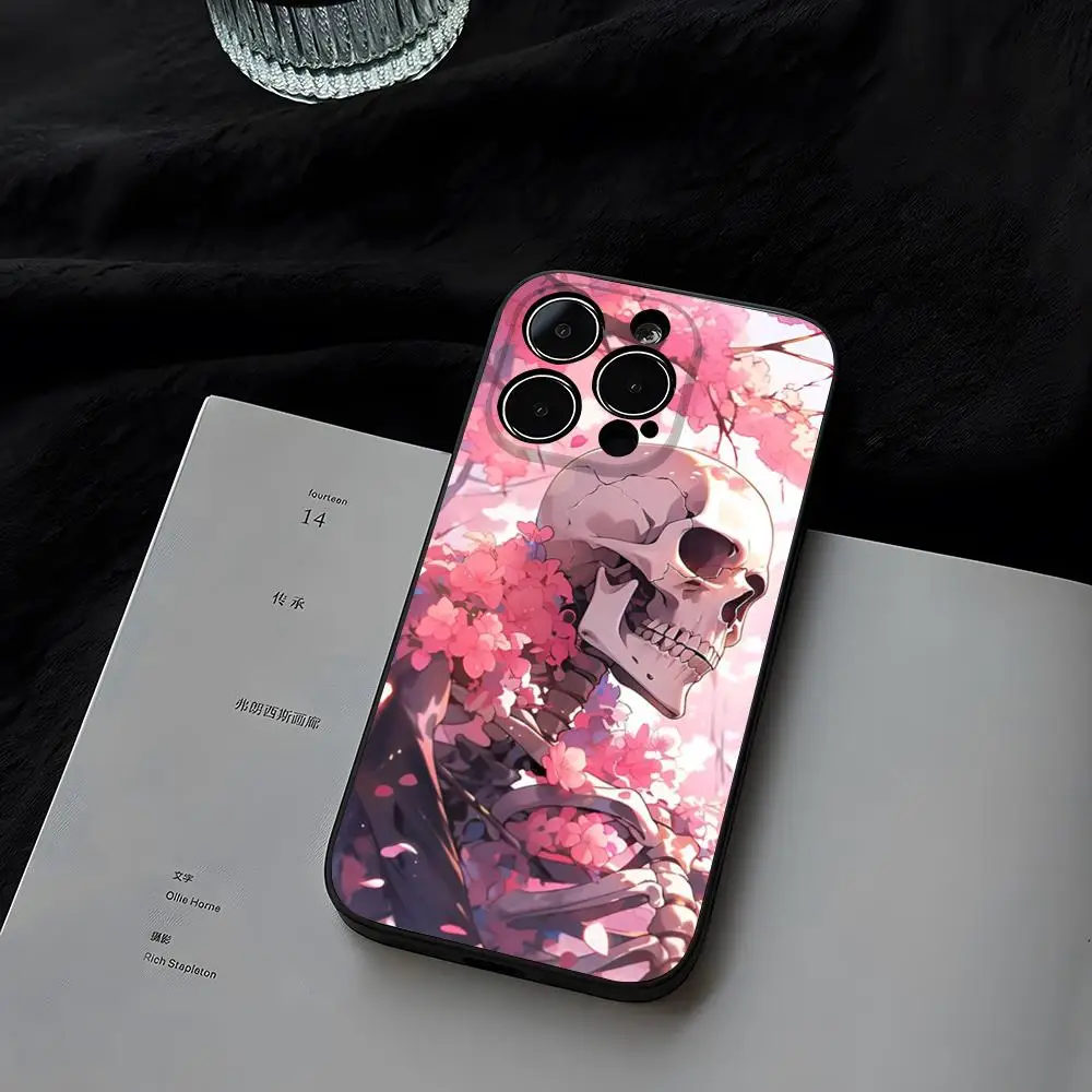 Art Skull Phone Case for iphone 14 15ProMax 16 11 13 12 Pro Xs Max Mini Xr X 7 8 Plus Shell Coque