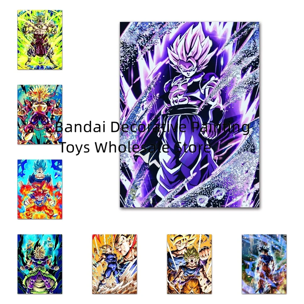 Classic Japanese Anime Figures Canvas Prints Art Poster Dragon Ball Z Goku Broli Vegeta Home Room Bar Wall Decor Painting Gift