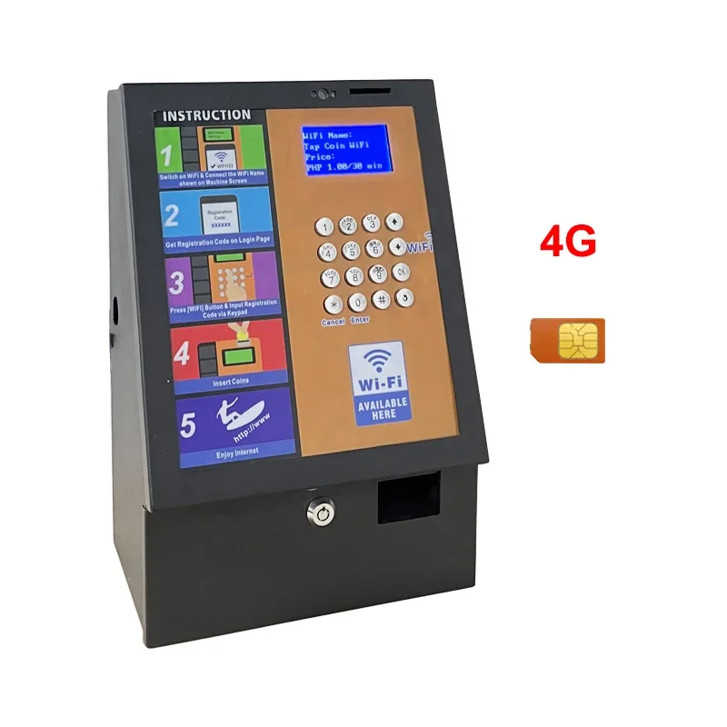 

Trending Products 2022 Hotspot Business 4G Outdoor Coin WiFi Hotspot Distributeur Automatique WiFi Vending Machines