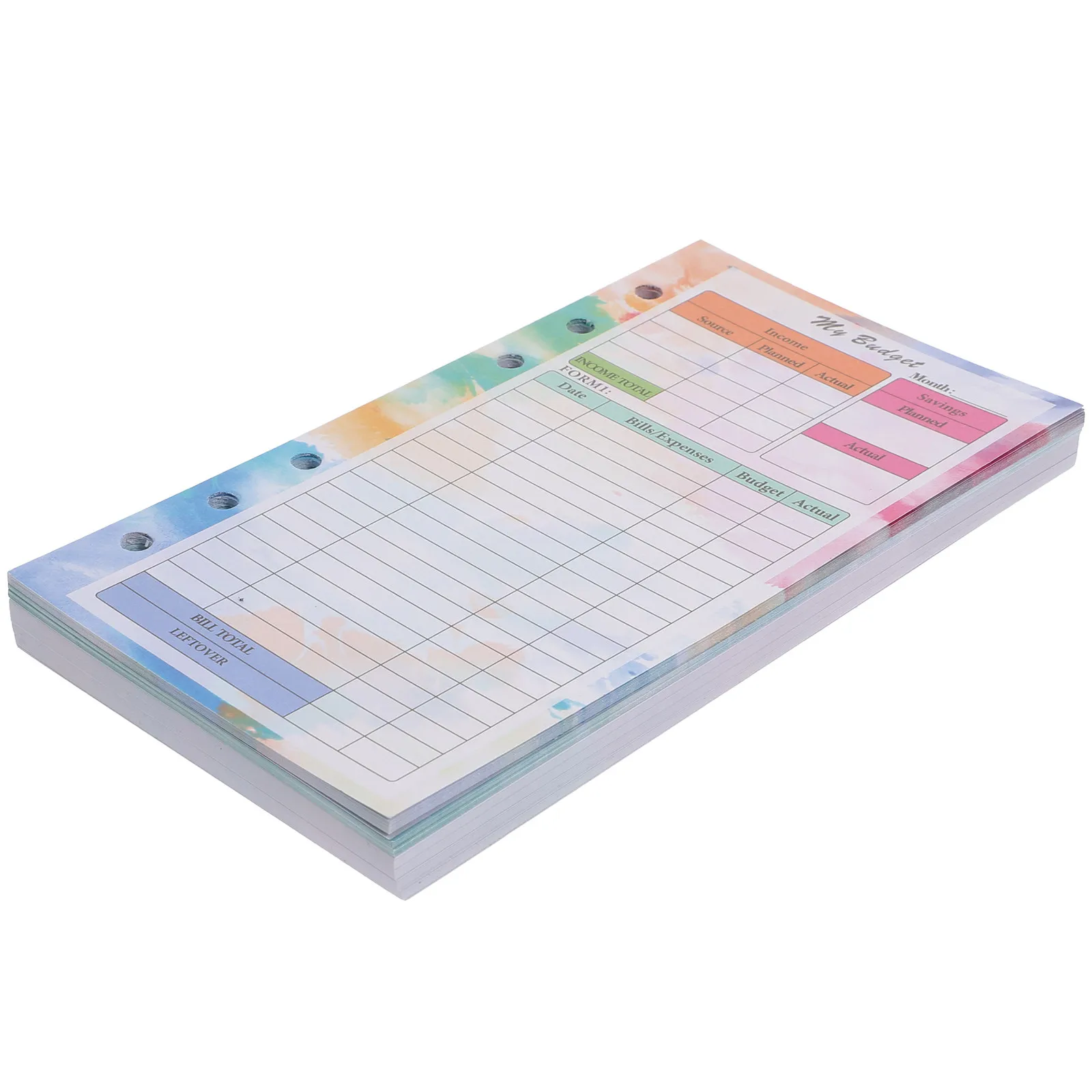 

1Set Budget Sheets for DIY Expense Tracking Papers Portable Notebook Loose Leaf Notepad for Home Travel Finance Planning