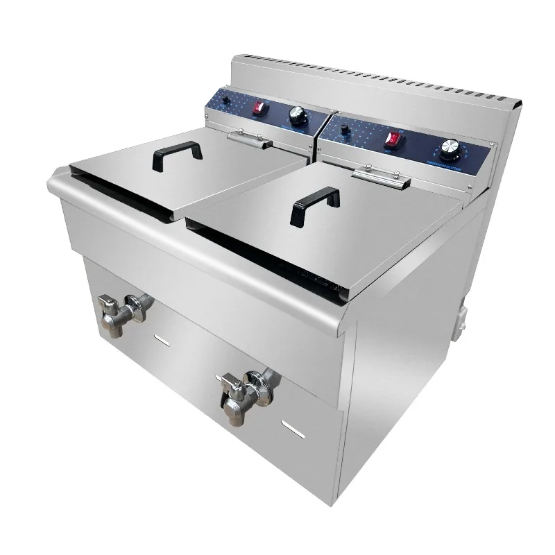 

Fryer, Thickened Stainless Steel Single Cylinder Commercial Fryer