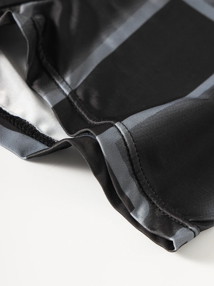 5피스 남성용 사각 팬티, 아이스 실크 원단, 시원하고 편안한 불규칙한 문자 패턴 바지 바디