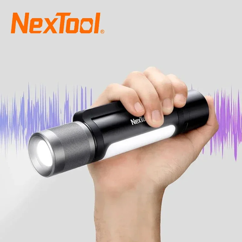 NexTool 12 in 1 Music Flashlight Outdoor 900lm IPX4 Waterproof Built-in Speaker Emergency Powerbank RGB Music Rhythm Light Torch