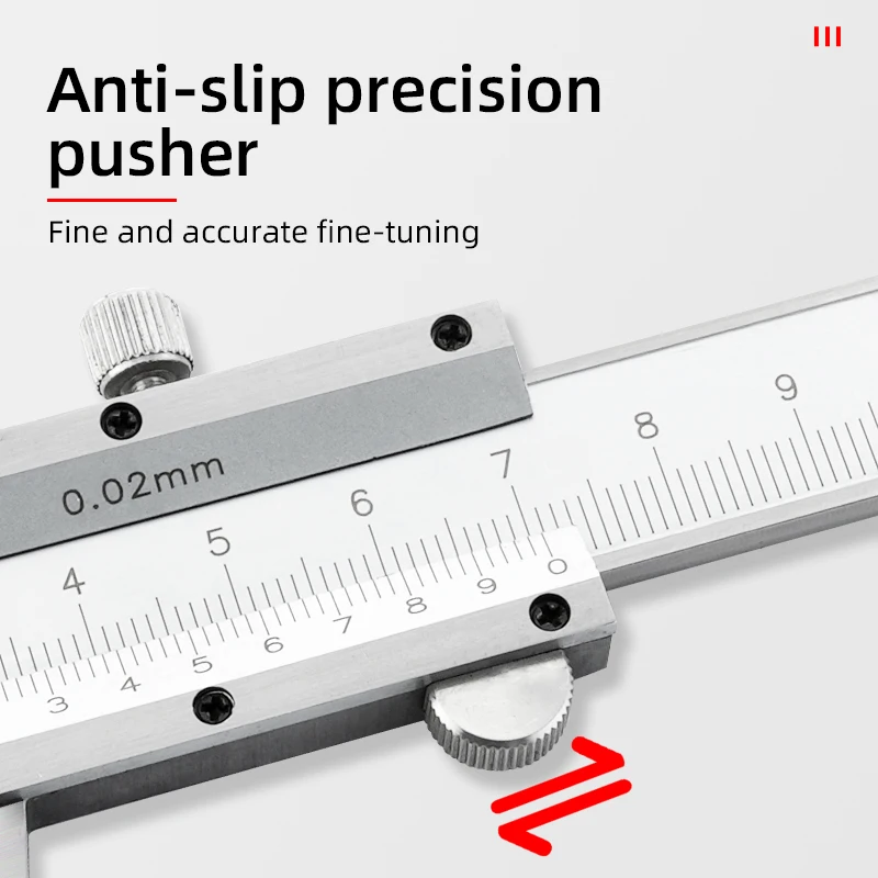 Carbon Steel Vernier Caliper 0-150mm 0-200mm 0-300mm Locking Screw Vernier Caliper Stainless Steel by BeBosLook