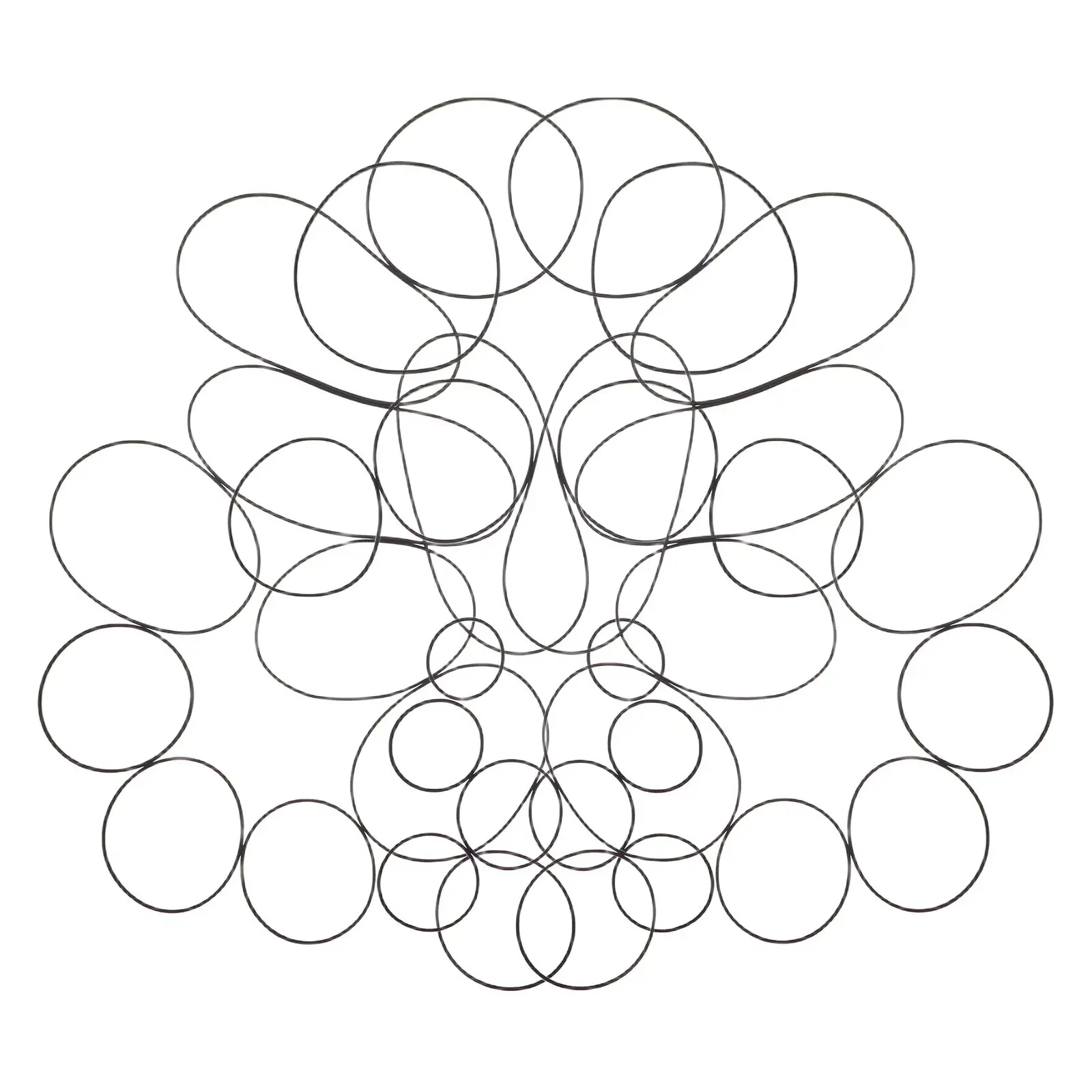 50 Pcs Tape Recorder Belt Mini Cassette Player Empty Suite Microcassette Tapes Belts Rubber Drive