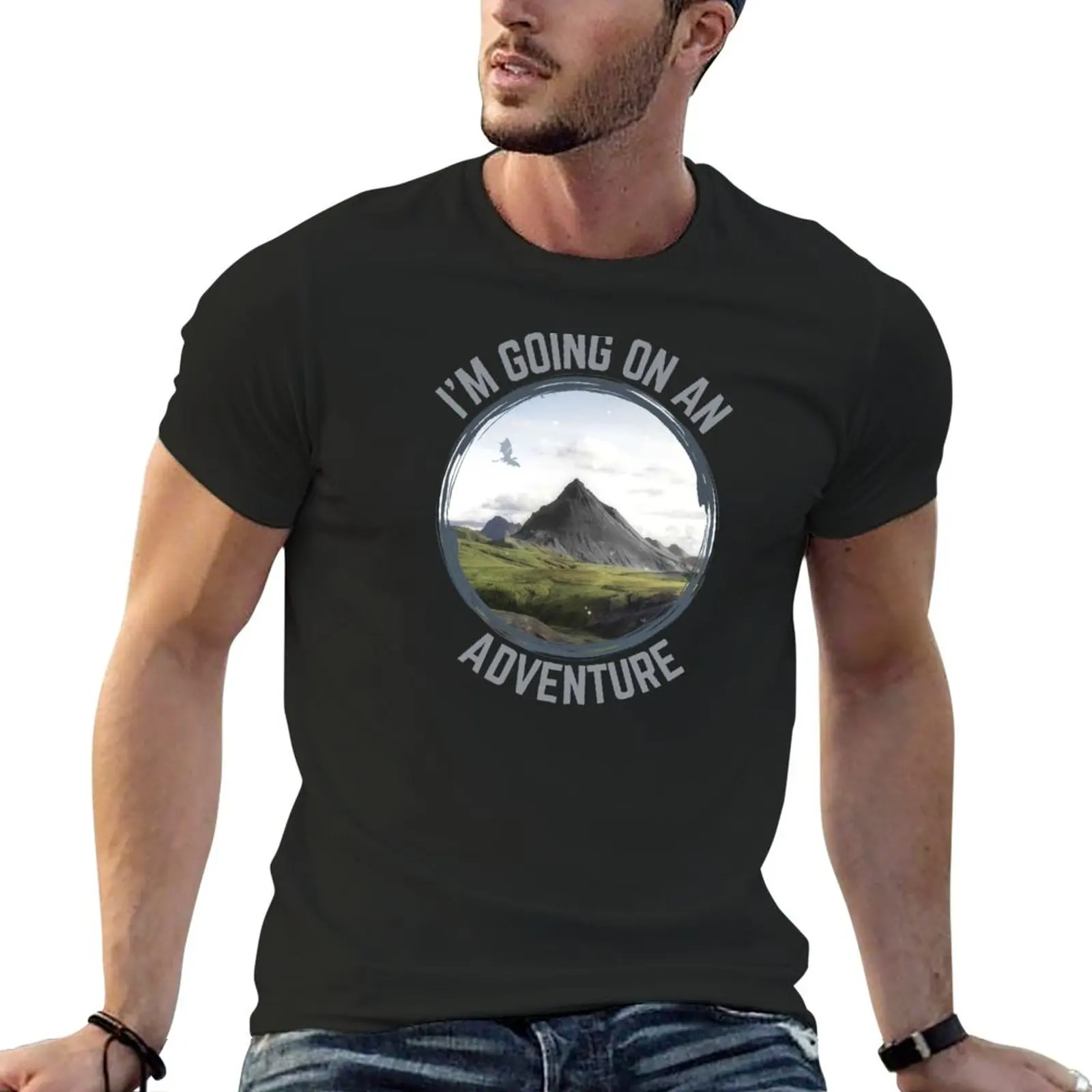 I'm Going on an Adventure - Lonely Mountain - Fantasy - Funny T-Shirt boys animal print shirt t shirt man funny t shirts for men