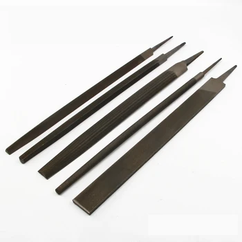 Limas metálicas de acero con alto contenido de carbono T12 de 150-400mm, escofinas triangulares, cuadrados, planos, redondos, lima semicircular para instalador, metalurgia, carpintería