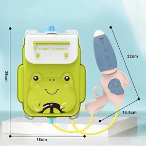 مسدس الماء الحيواني الكرتون للأطفال في الهواء الطلق بنادق المياه الشاطئ معركة بركة حزب حقيبة الظهر بندقية المياه الصيف الجديد أفضل 12 مبيعا من بندقية الكرة المائية - رقم 7