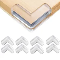 4/12PCS Transparent Anti Collision Angle PVC Pad Child Safety Corner Guard Baby Collision Proof Protector Table Corner