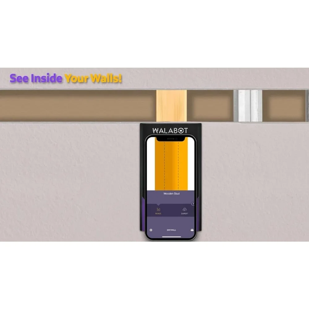 NEW DIY 2 - جهاز اكتشاف المسامير المتقدم والماسح الضوئي للحائط للهواتف الذكية التي تعمل بنظام Android وiOS فقط يمسح الحوائط الجافة والخشب الرقائقي