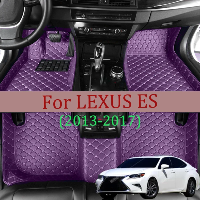 

Custom Made Leather Car Floor Mats For LEXUS ES series ES200 ES250 ES300h ES350 2013 2014 2015 Carpet Rugs Foot Pads Accessories