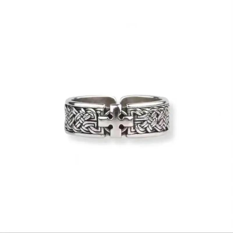 Vintage Four-Dollar Celtic Open Ring  Celtic Knot Ring Personality Fashion for Men and Women Jewelry