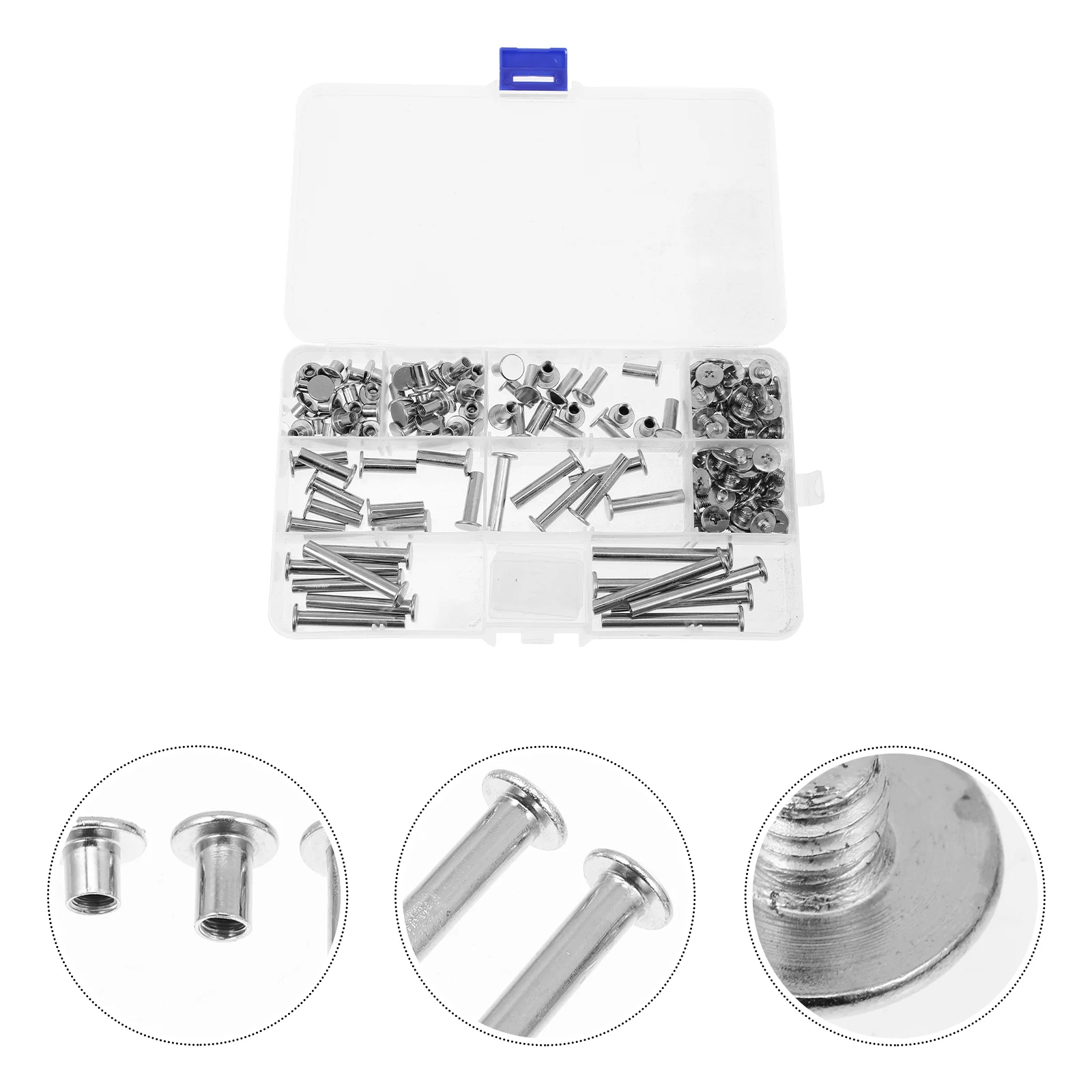 Ledger Binding Rivets DIY Screw Post Account Book Scrapbook Stainless Steel Column Craft