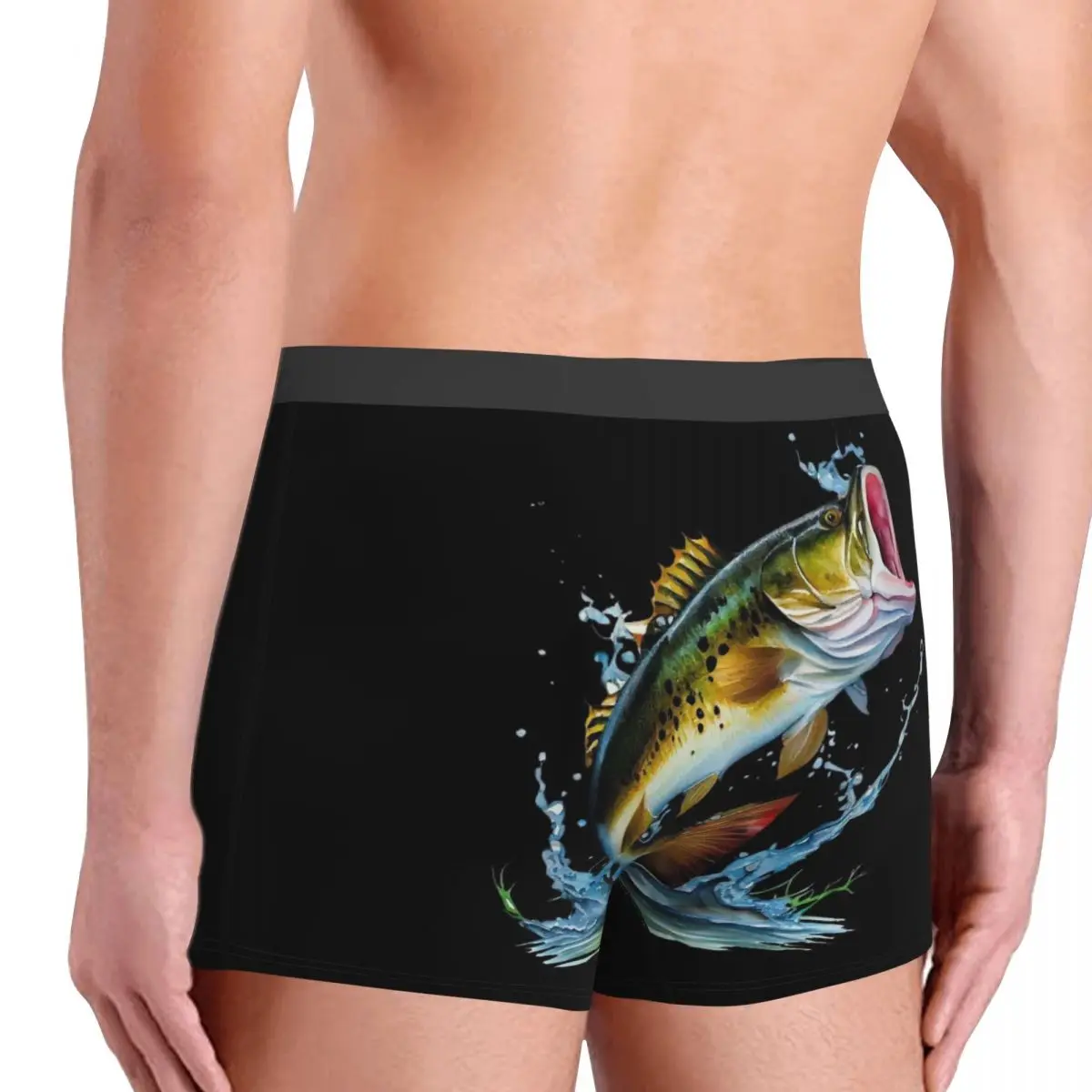 Divers caleçons colorés en forme de poisson tropical pour hommes, boxer respirant 402, short imprimé 3D de haute qualité, cadeau d'urgence