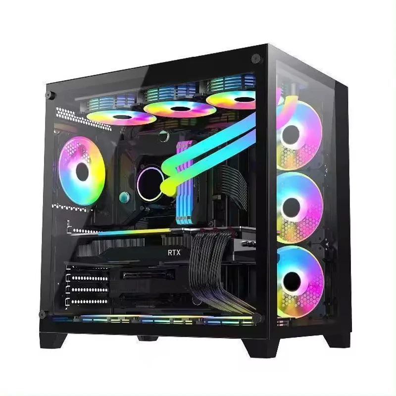 Most Popular Business Gamer Core I3 All-in-One PC 16G DDR4 M.2 RX580 H610 Barebone Gaming Desktop Computer