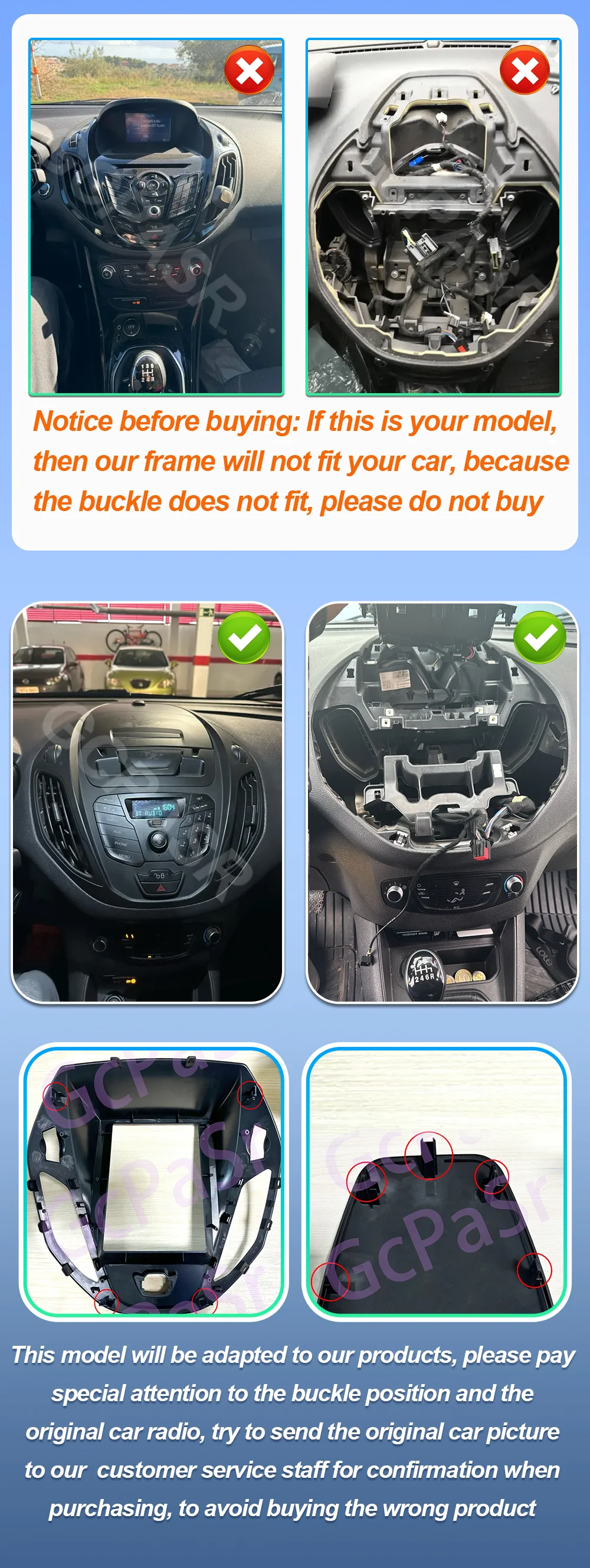 9.7 inch Android For Ford B-Max Transit Courier Tourneo 2012 - 2018 Multimedia Video Player GPS Navigation Touch Screen DSP RSD