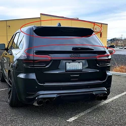 Suitable for Jeep Grand Cherokee rear trunk spoiler 2013 14 15 16 17 18 19 20 carbon black and white body modification kit
