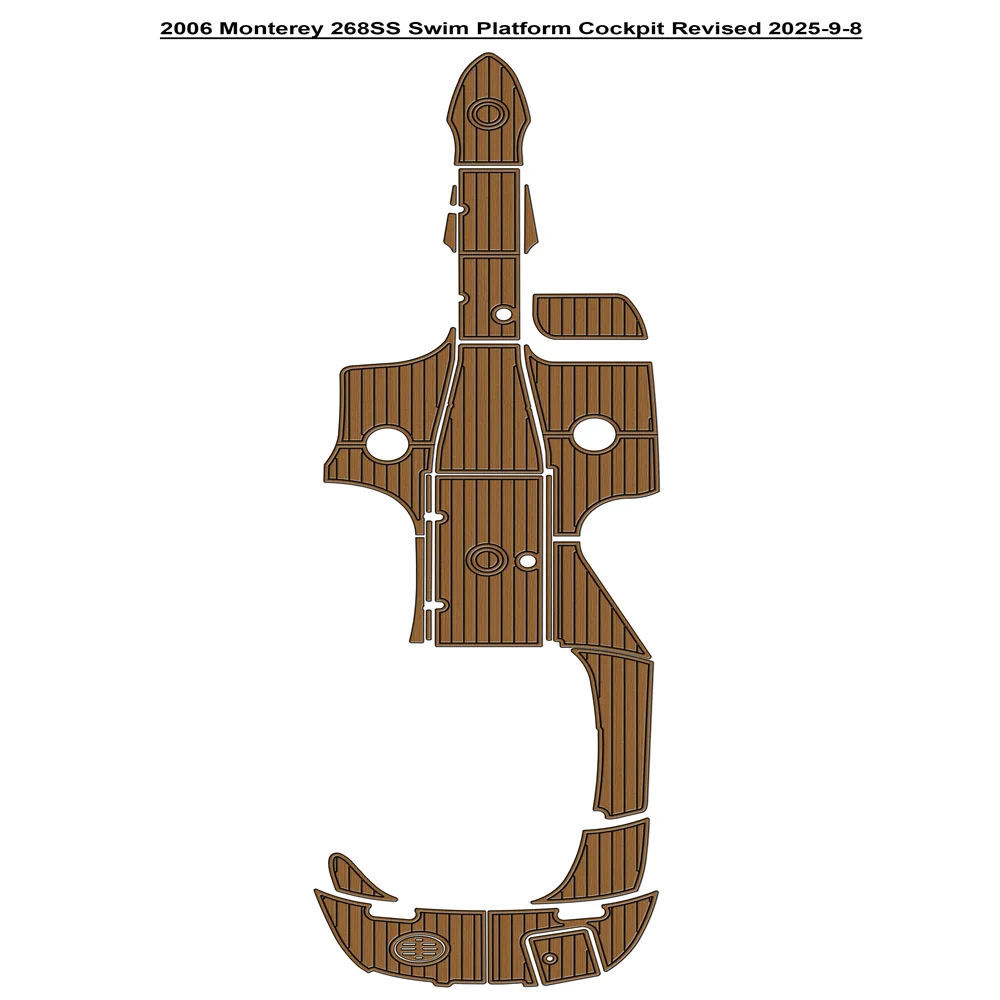 

2006 Monterey 268SS Платформа для плавания Кокпита Pad Лодка EVA Тиковая пол SeaDek Gatorstep Стиль Самоклеящиеся dwsegfydjht6ryy