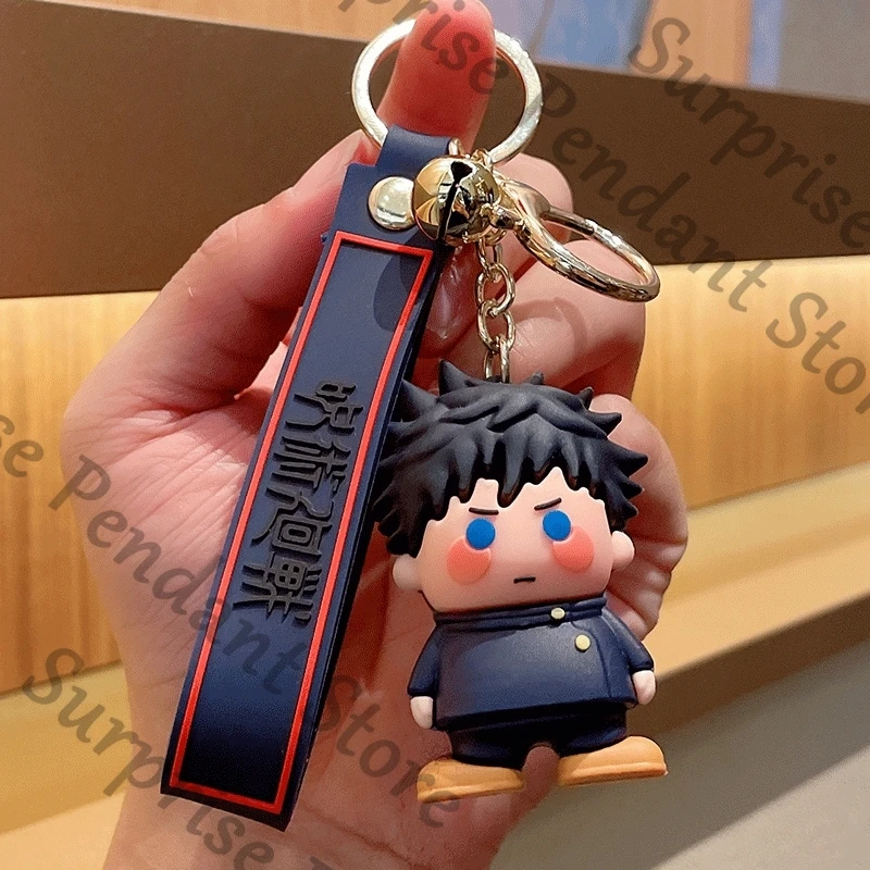 Anime Jujutsu Kaisen ambitus Satoru Gojo Ryomen Sukuna Fushiguro Megumi colleagues cute Silicone doll pendant keychain gift