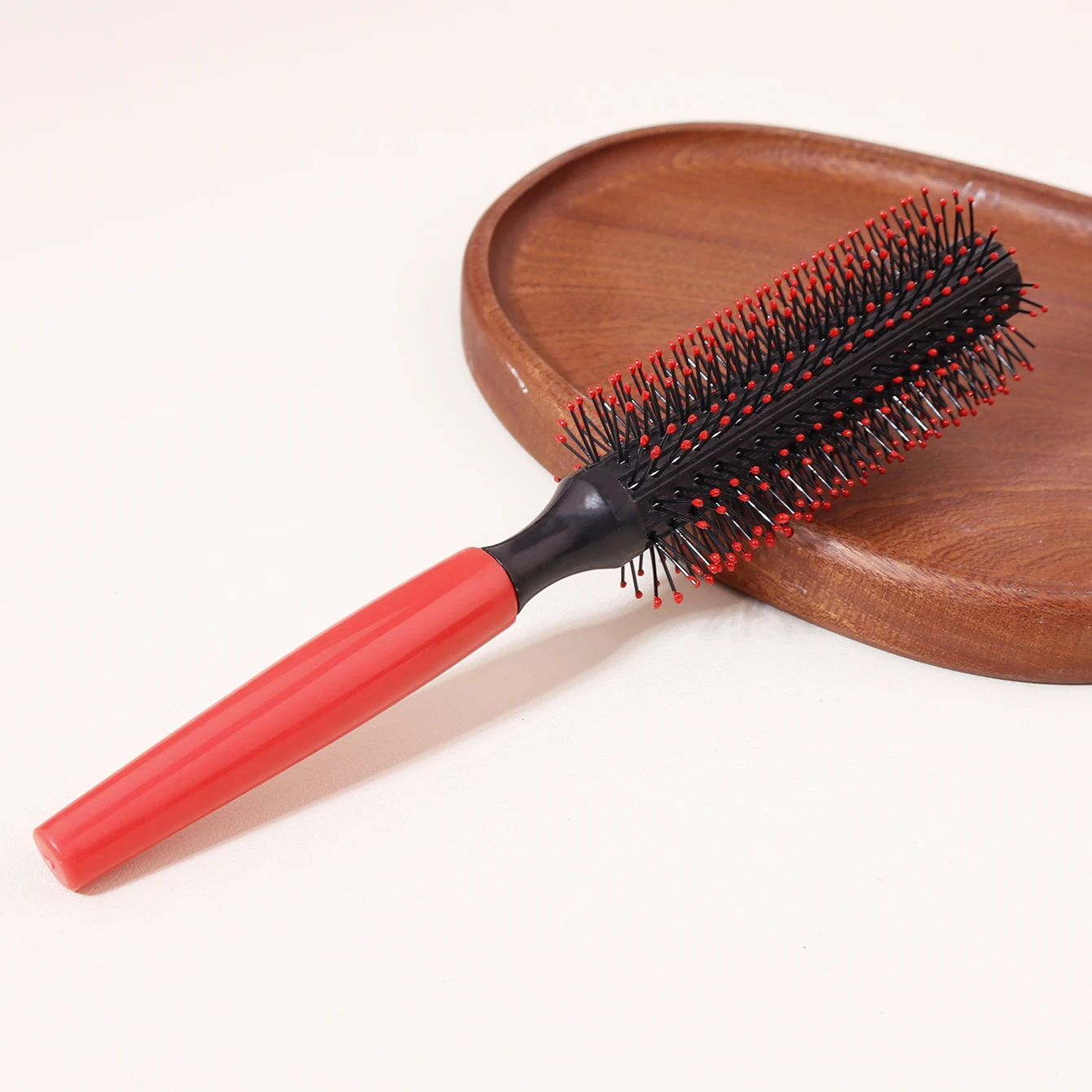 1Pc Quiff Roller Brush, Non-Slip All Hair Brush For Women and Men, Round Hair Brush Styles Rockabilly, Special for Real Hair Wig