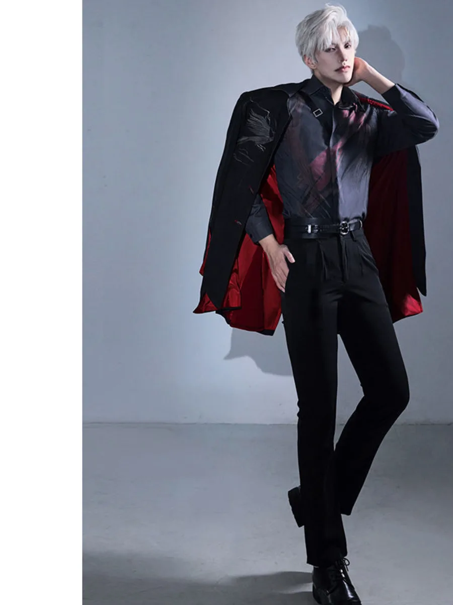 

Love and Deepspace Sylus Qin Che Косплей Костюм Qin Che Cos Тренч парик