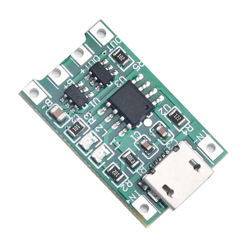 Micro USB 5V 1A 18650 Lithium Battery Charger Module Solar Charging Board With Protection 4.2V 3.7V 3.6V