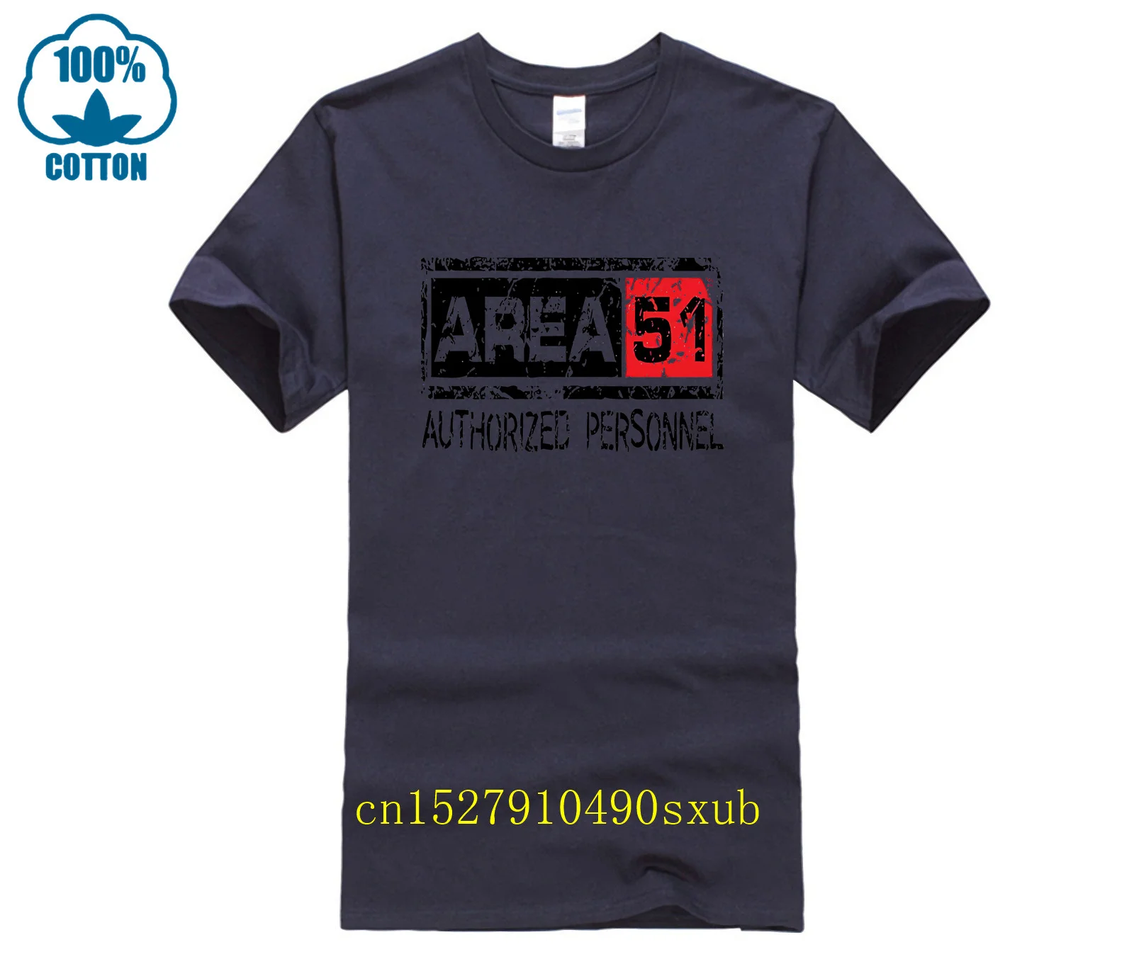 Mens T-shirt Area 51 Authorised Personnel UFO Funny Aliens