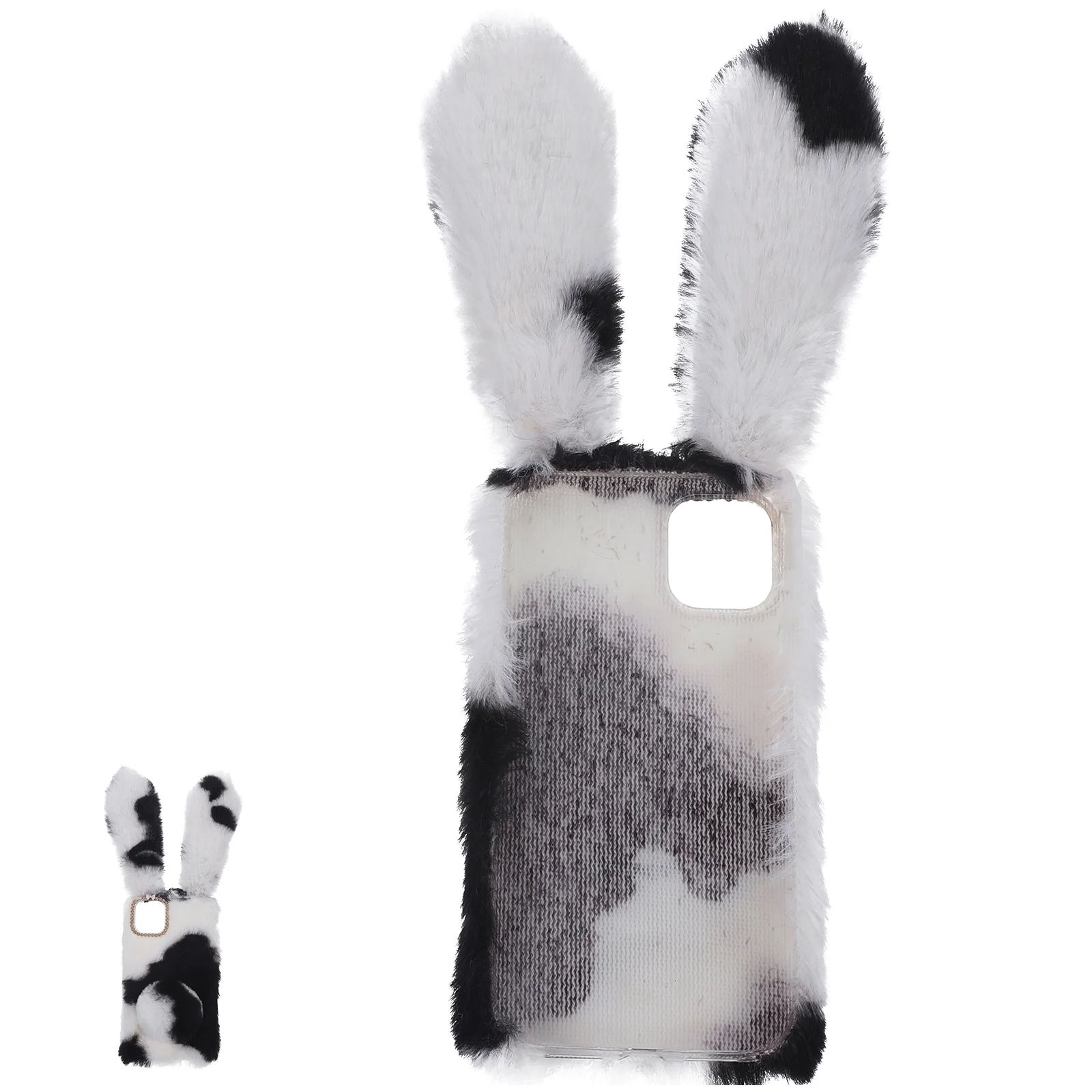 Rabbit Phone Cases Protector Cartoon Smartphone Shell Soft Fur Cellphone for 11