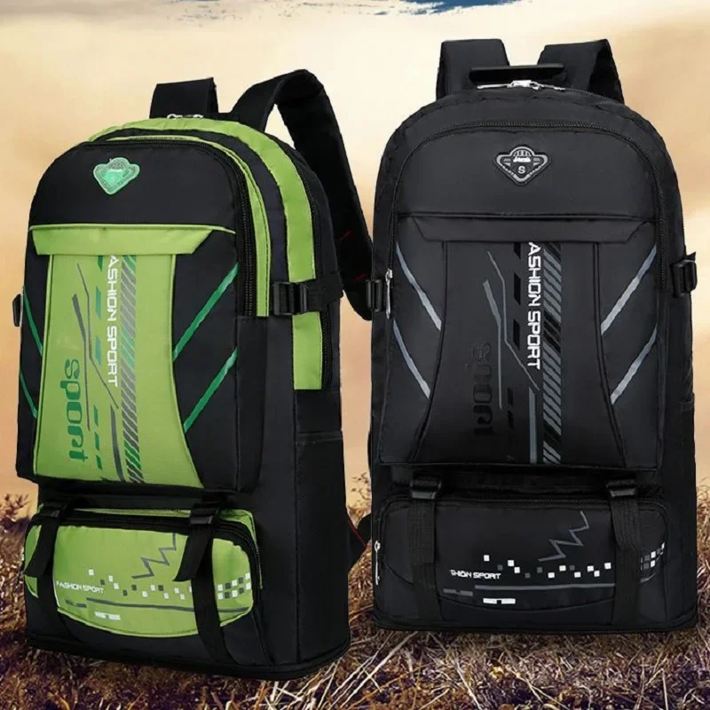 جديد توسيع تسلق الجبال حقيبة السفر الرجال النايلون حقائب للتنزه للجنسين التخييم حقائب الظهر قابلة للتطوير في الهواء الطلق حقيبة تسلق للرجال