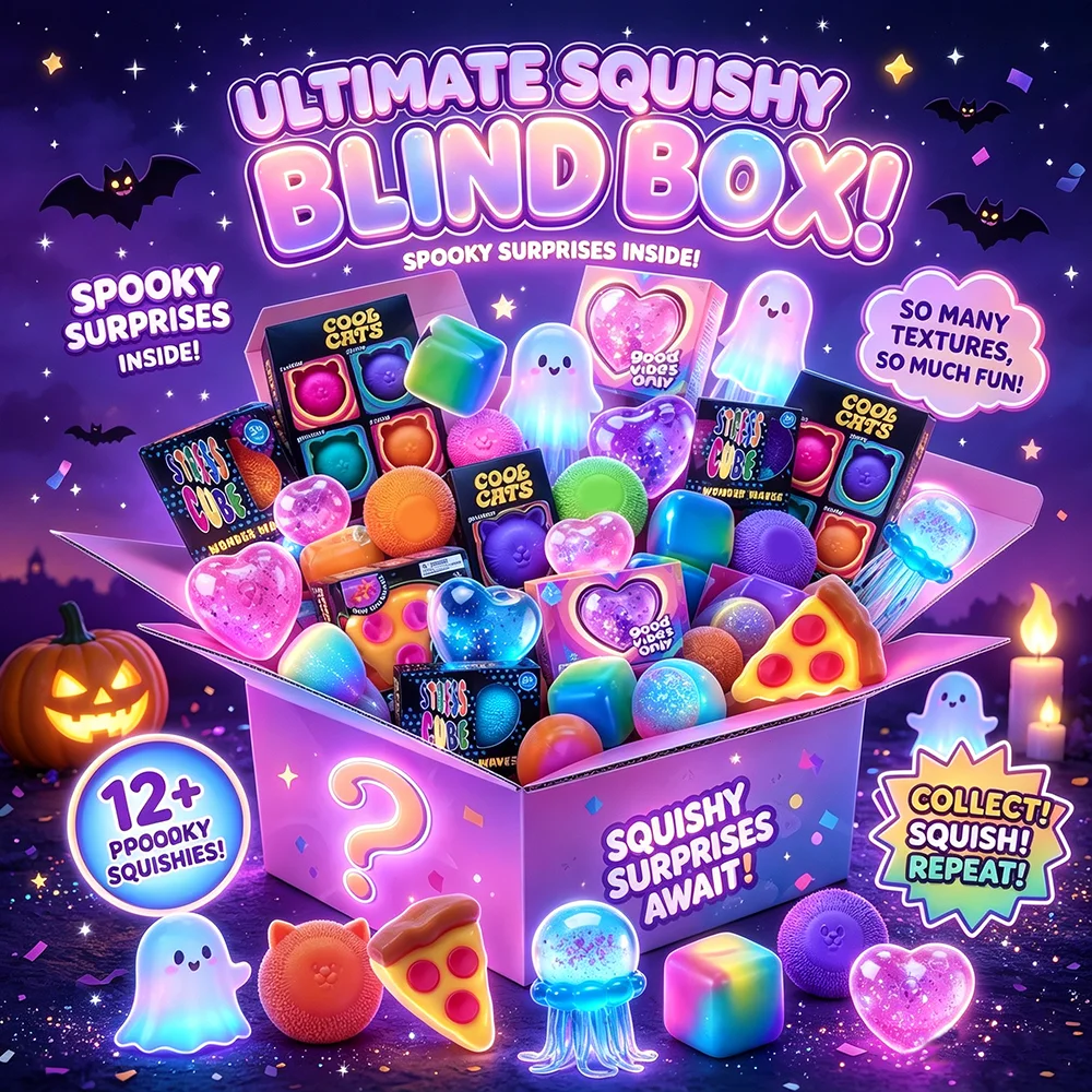 1000+Pieces/Kinds Assorted Squishy Figures Blind Box Surprise Toys Slow Rising Soft Fidget Squeeze Stress Relief Toy Random 1pcs image 6