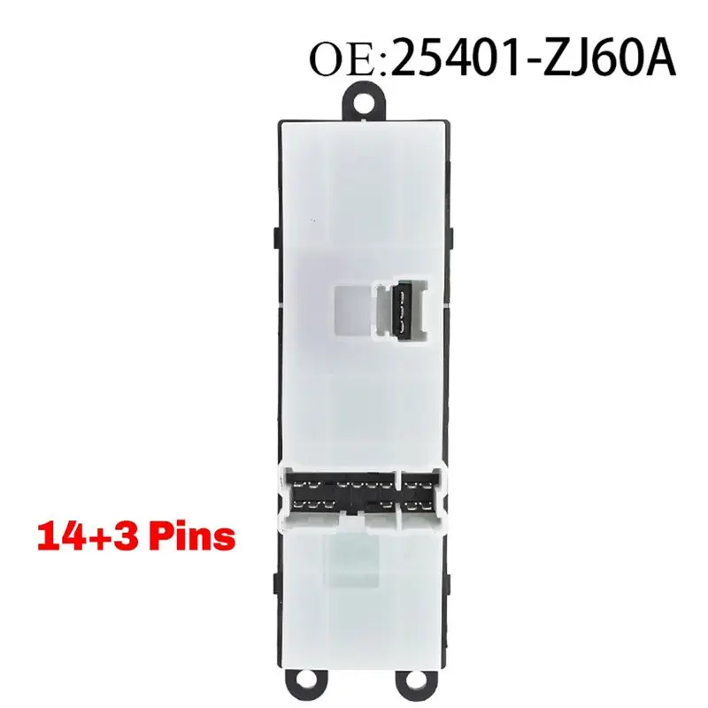 AEE5-25401-ZJ60A Left Side Double Lock Car Window Lifter Control Switch For 2008-2012 Nissan Sentra Pathfinder 25401ZJ60A view 2