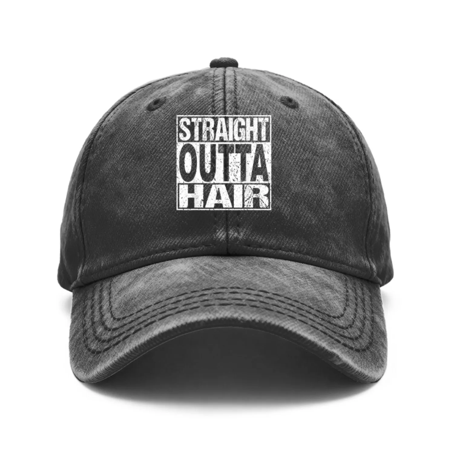1 Piece Unisex Vintage Distressed Baseball Cap, Decorated with a Fun Text Graphic 