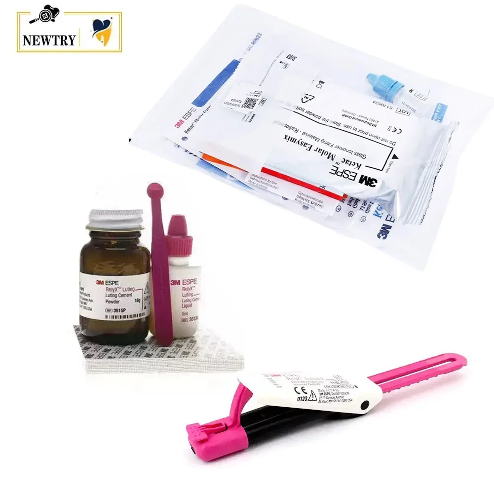 1 Box Dental Materials 3M Resin Reinforced Type ESPE ReiyX Luting Glass Ionomer Cement Adhesive Dental Caries Filling Laboratory