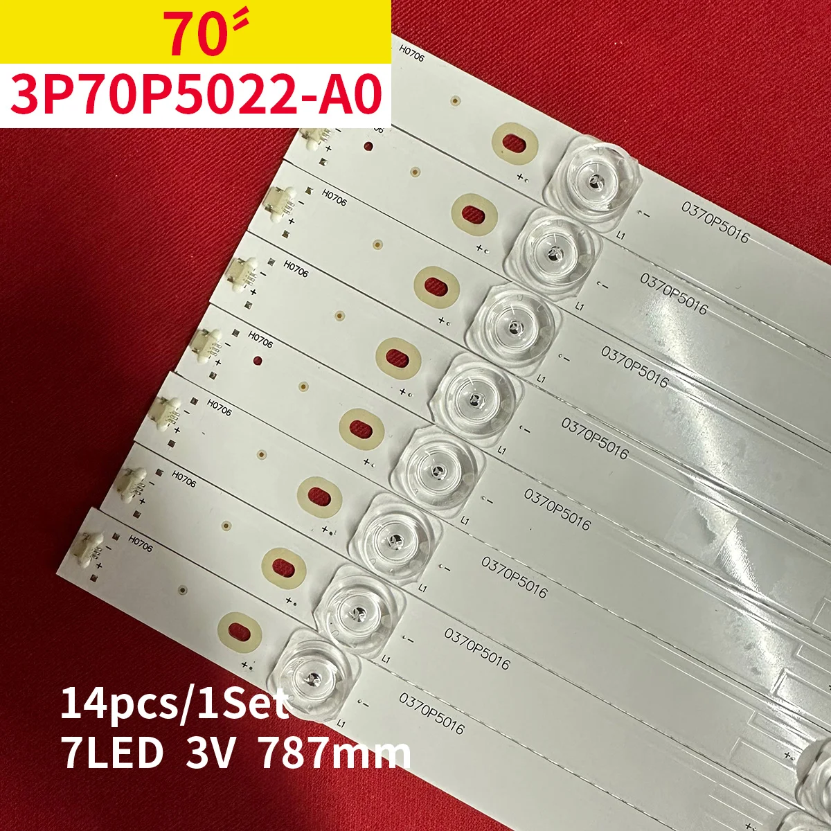 

14PCS LED backlight Strips for Sharp 4T-C70AHZA 4T-C70AHNA 4T-70N4AA 3P70P5022-A0 3P70P5022-A0