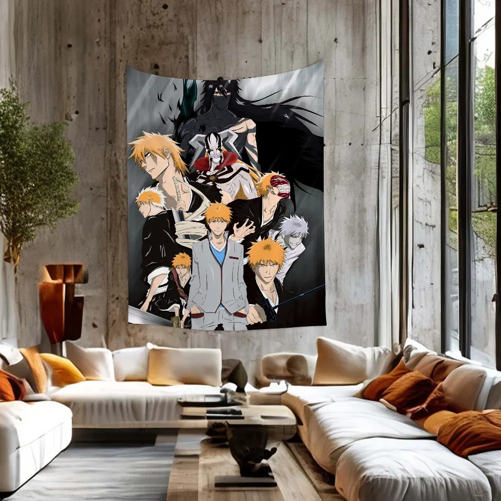 

Anime Bleach Kurosaki Ichigo Hanging Bohemian Tapestry Hanging Tarot Hippie Wall Rugs Dorm Japanese Tapestry