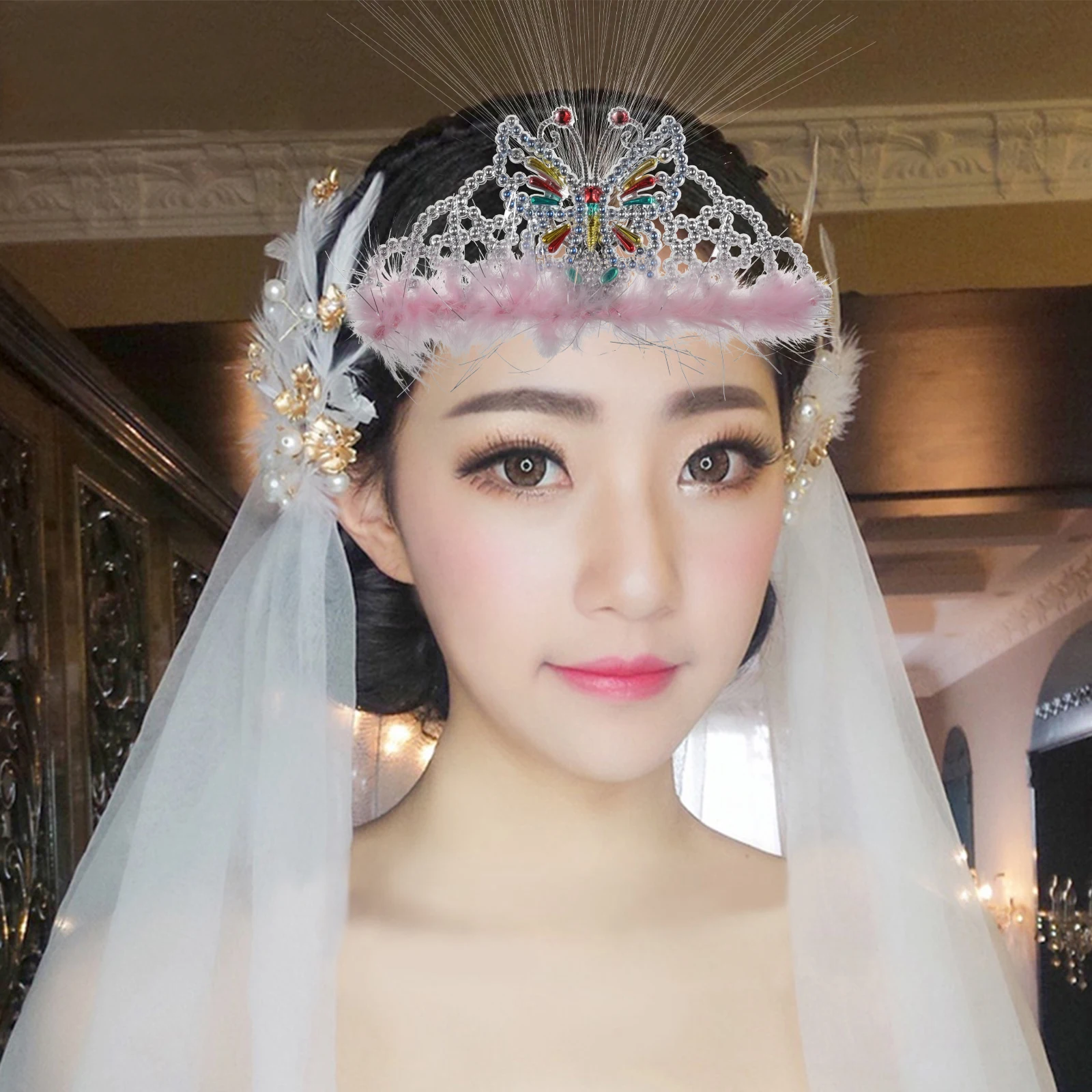 

3Pcs LED Crown Headband Party Birthday Crowns for Kids Glow in Dark Luminous Cosplay Headdress