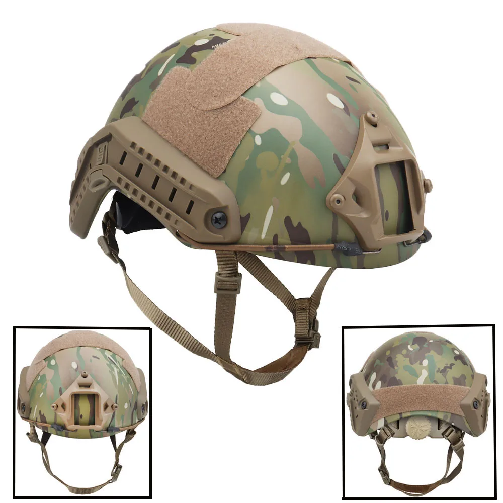 Tactical FAST Helmet MH Type High Quality Airsoft Paintball Protective Helmet Outdoor CS Wargame Sport Cycling Helmet Camouflage