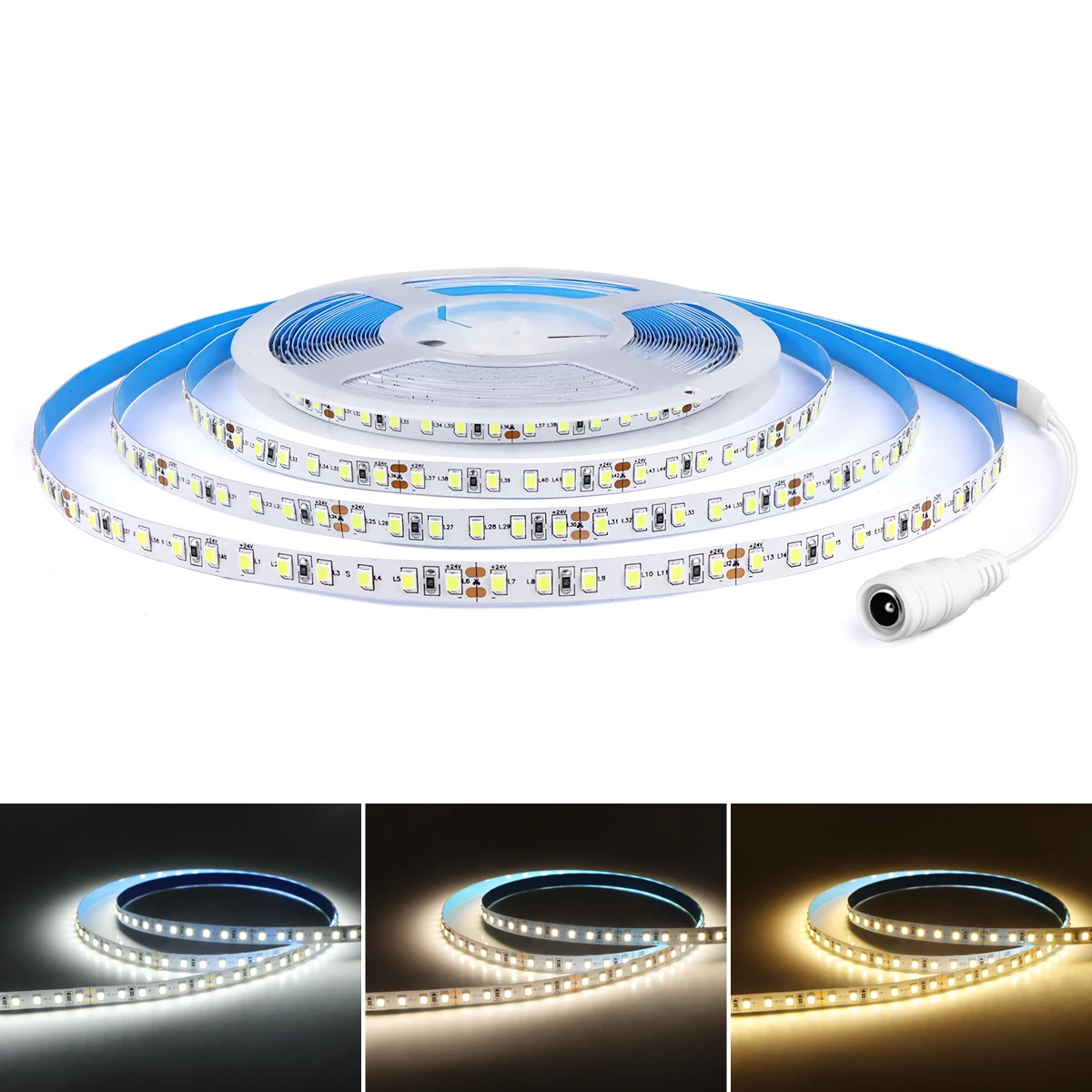 

12V 24V Double Layer Copper PCB LED Strip 8mm 120LED/M 2835 Flexible LED Tape Ribbon for Room Backlight Decor 3000K 4000K 6000K