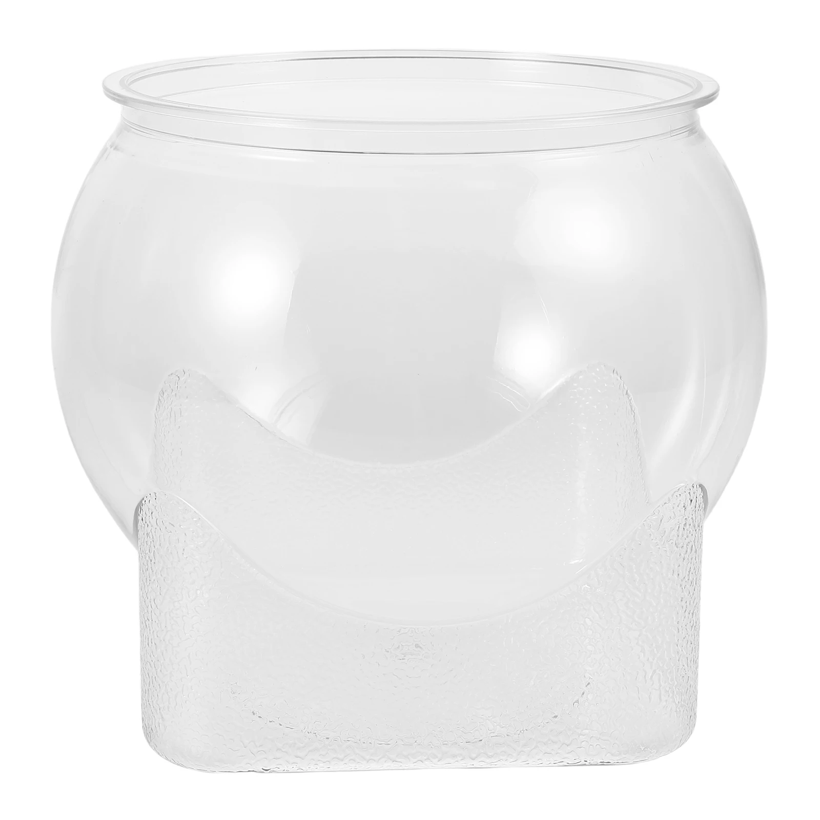 

Small Desktop Transparent Plastic Fish Tank Lightweight Portable Aquarium Bowl for Office Betta Fish Accessories